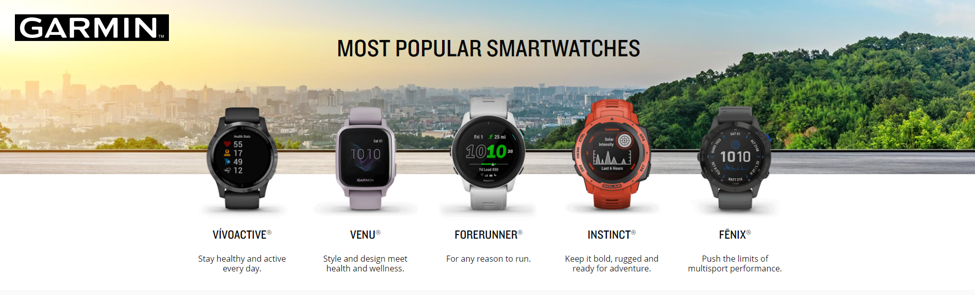 List of Garmin Smart Watches, top best selleers