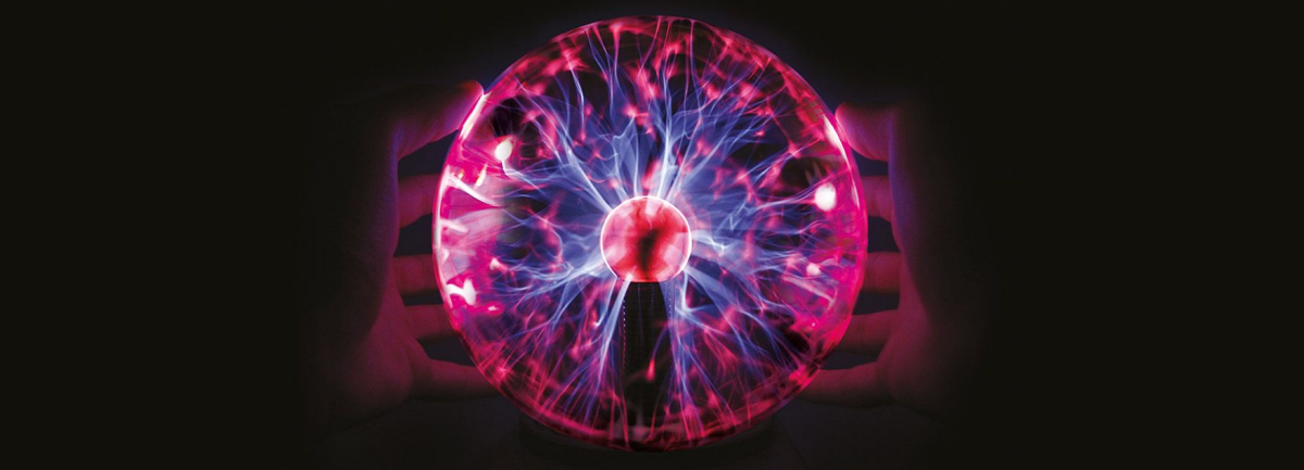 Colorful plasma ball with electric lightning effects, perfect for unique and cool gift ideas in the Best Gifts Collection.