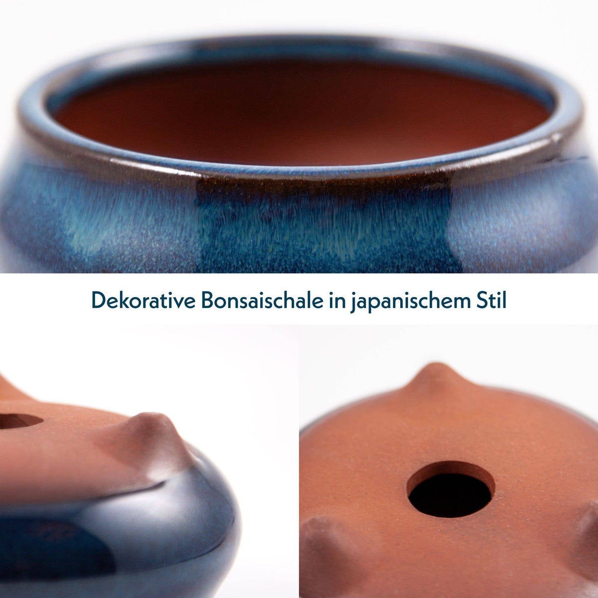 Ceramic bonsai bowls (small) - various sizes
