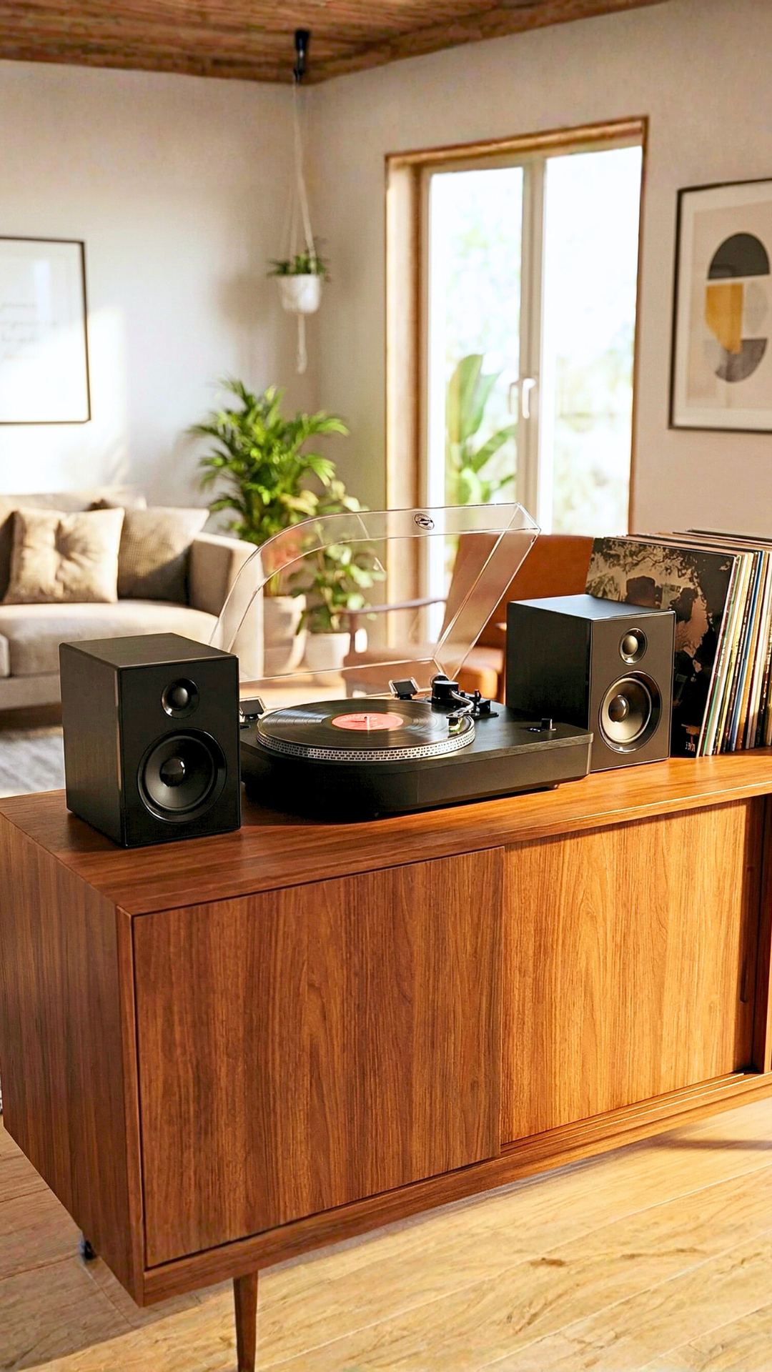 Camden Luxury Vinyl Record Player with Bluetooth