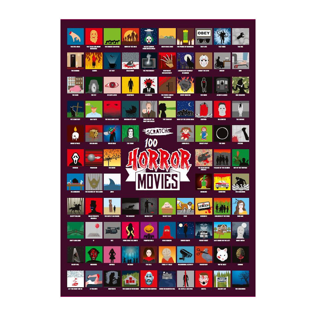 Horror Movies Scratch Poster - B Cool 2