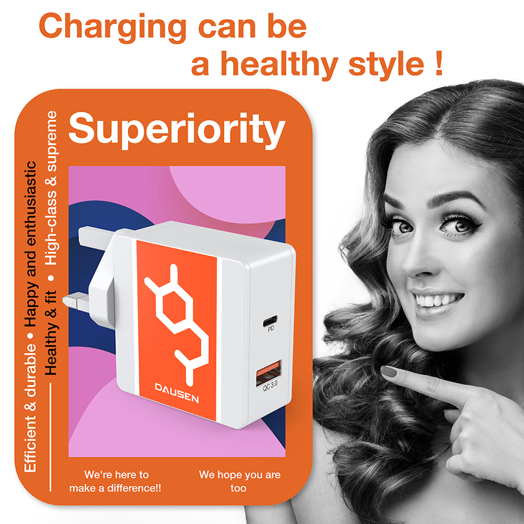 Dausen Dual Port Wall Charger - B Cool 2