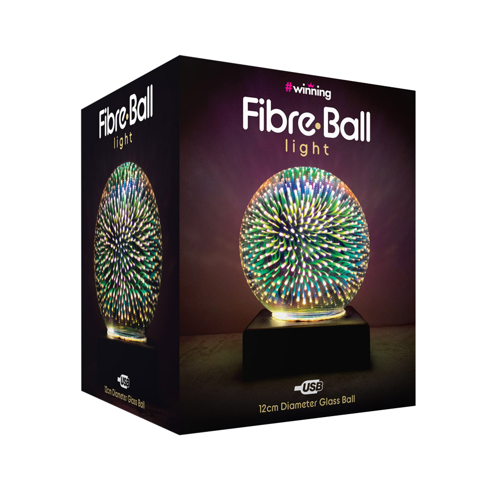Fibre Ball Light Room lamp Colourful night light that looks like a fireworks show.