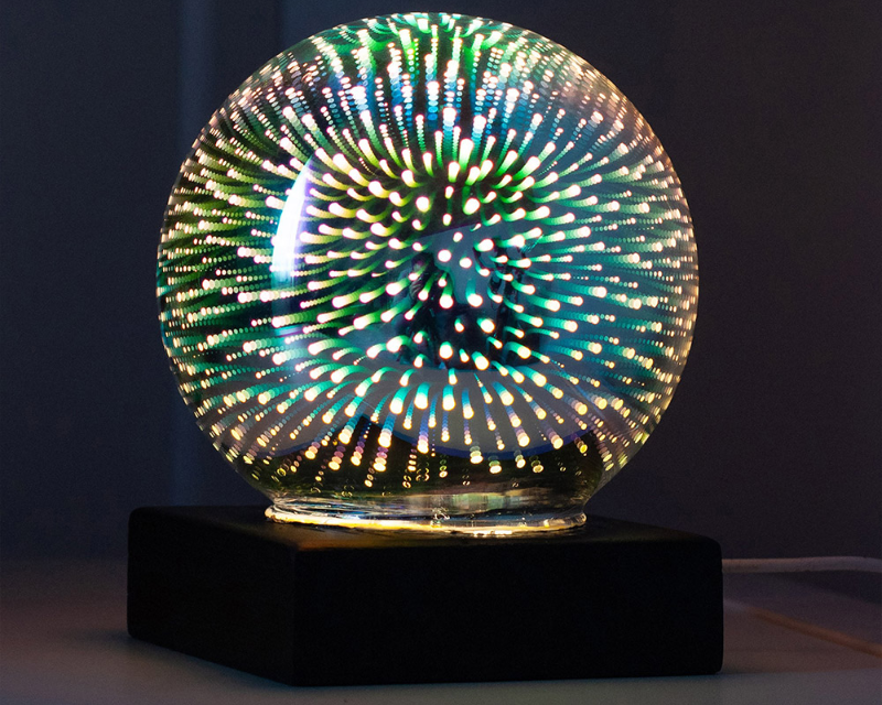 Fibre Ball Light Room lamp Colourful night light that looks like a fireworks show.
