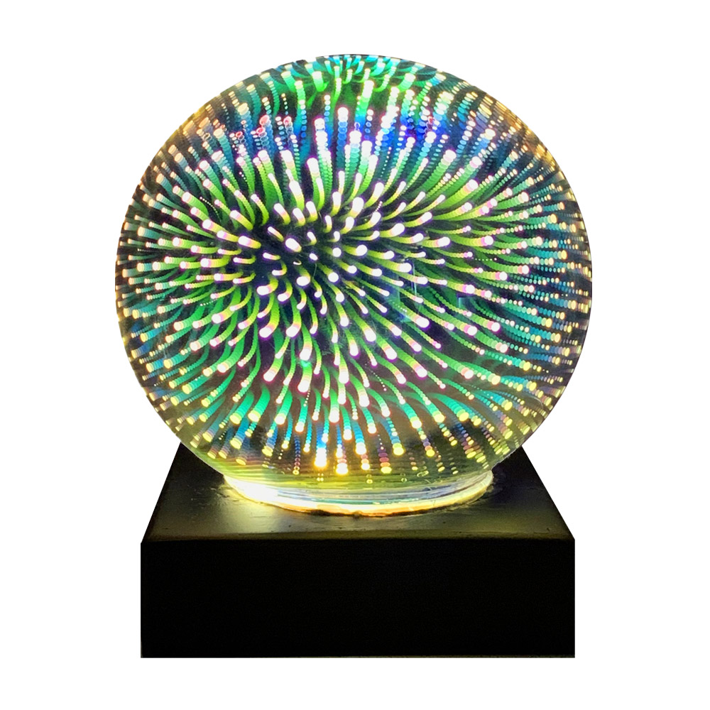 Fibre Ball Light Room lamp Colourful night light that looks like a fireworks show.