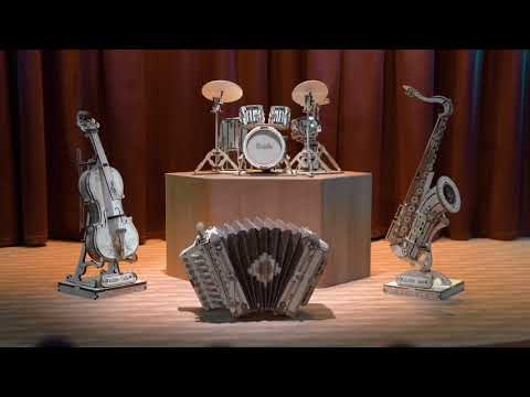 Robotime Cello 3d wooden puzzzle Modern art and craft kit