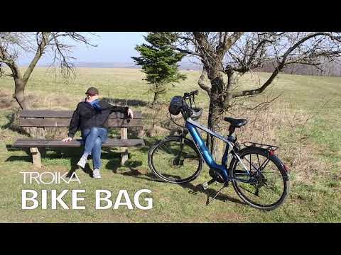 Have all your gadgets safely organised on your bicycle and you can even use your phone for map navigations thanks to the Troika Bicycle Bag. A waterproof organiser for your bike, detachable and with adjustable shoulder strap to take it with you wherever you go.