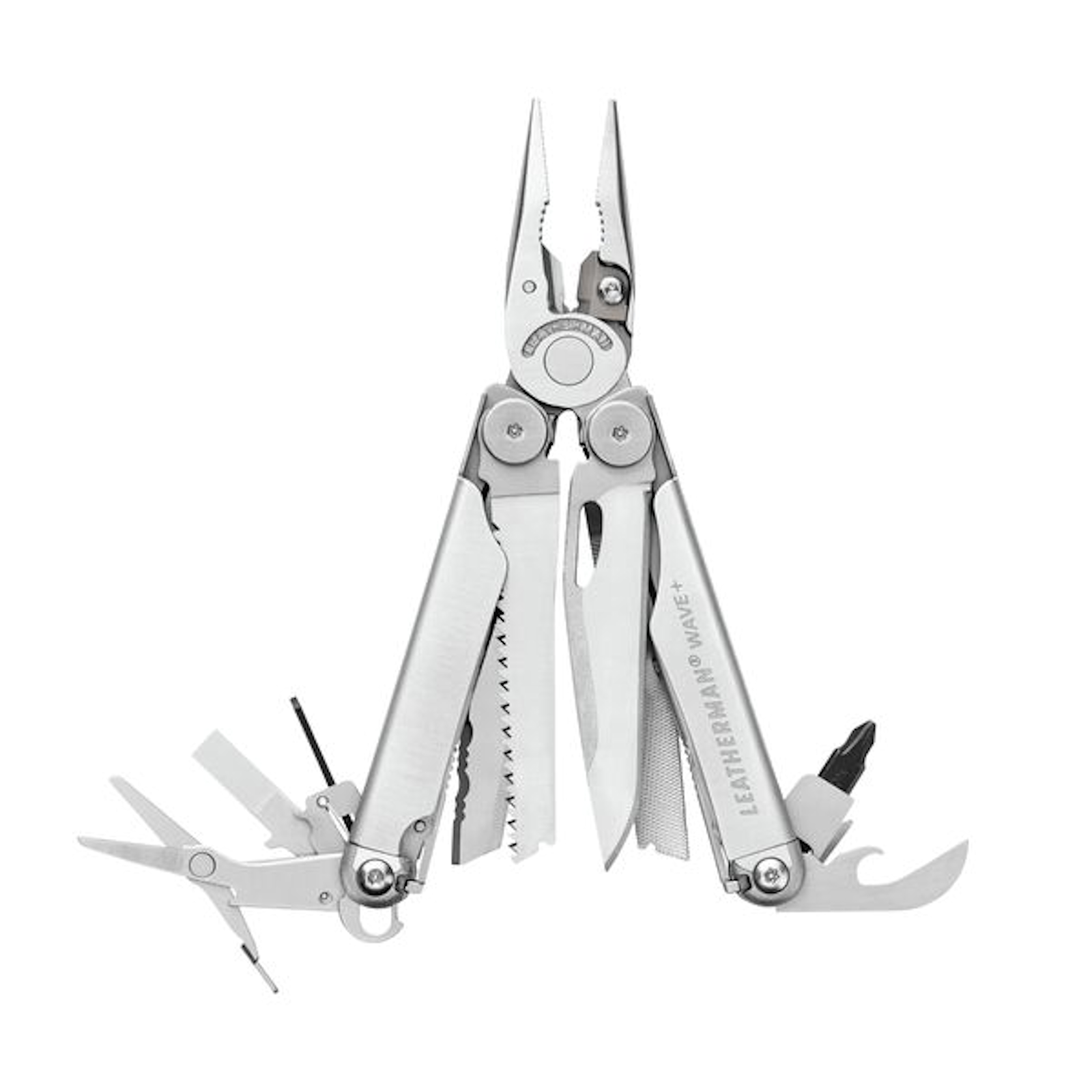 Leatherman Wave®+ Every Day Carry Multi-tool Outdoor multi-tool One-hand operable and all locking features Magnetic opening and closing Lanyard ring