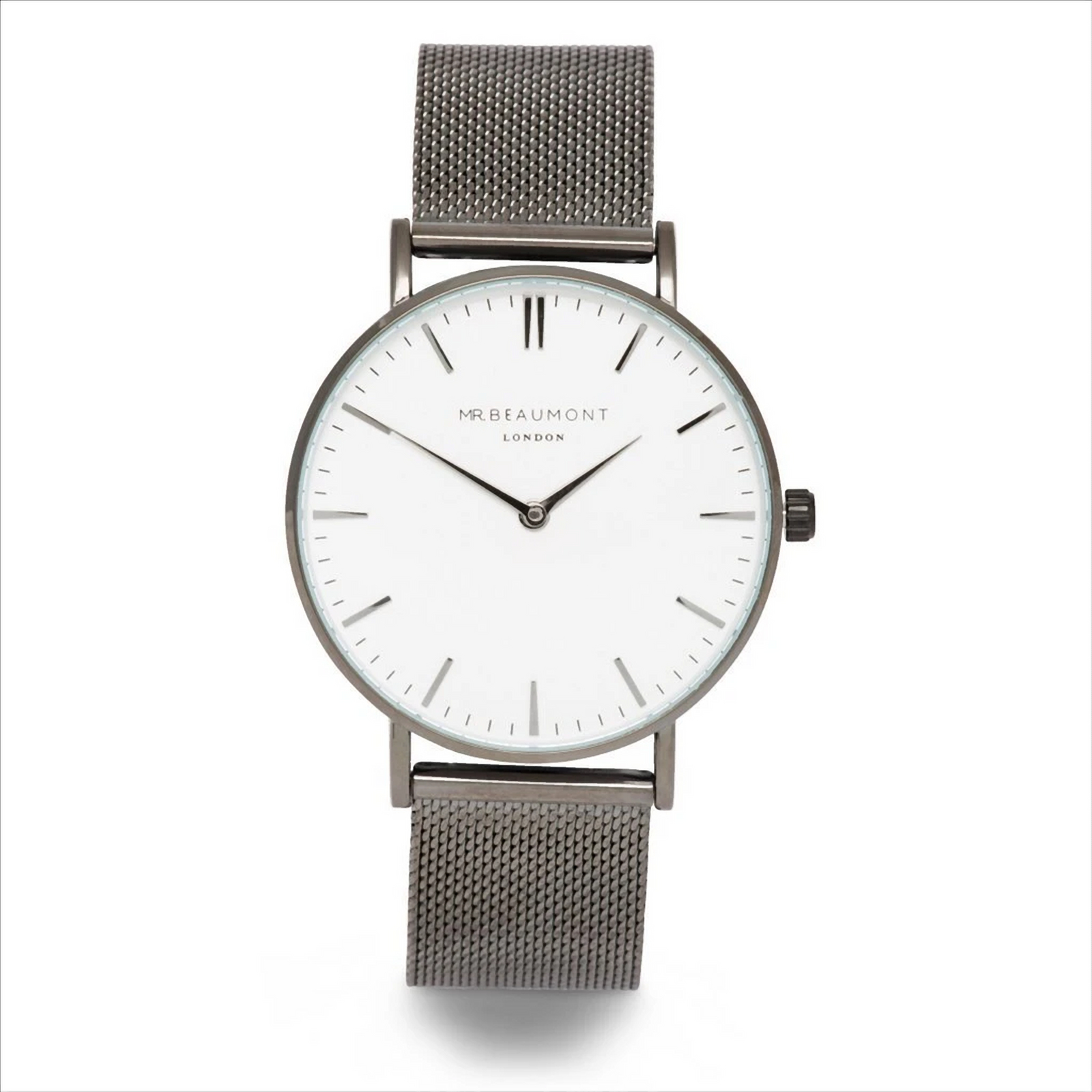 Mr Beaumont Mens Watch - Gunmetal Mesh White MB1802.4 - B Cool 2