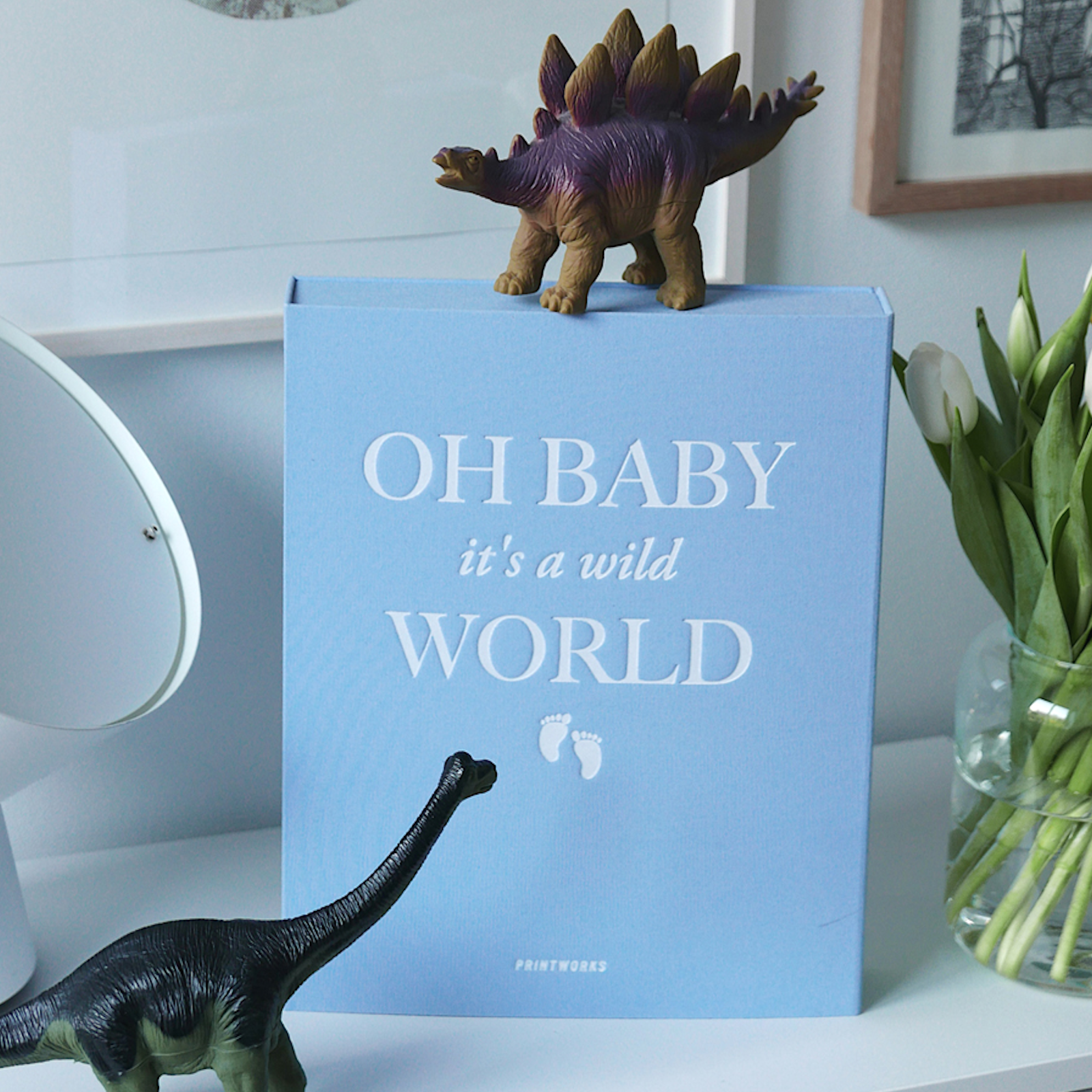 Printworks Baby Photo Album - Oh baby it’s a wild world Large photo album designed to match your interior design