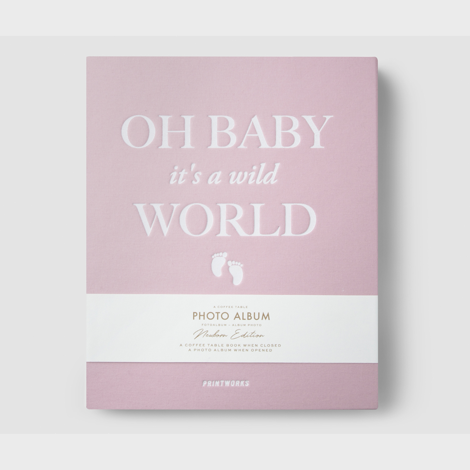 Printworks Baby Photo Album - Oh baby it’s a wild world Large photo album designed to match your interior design