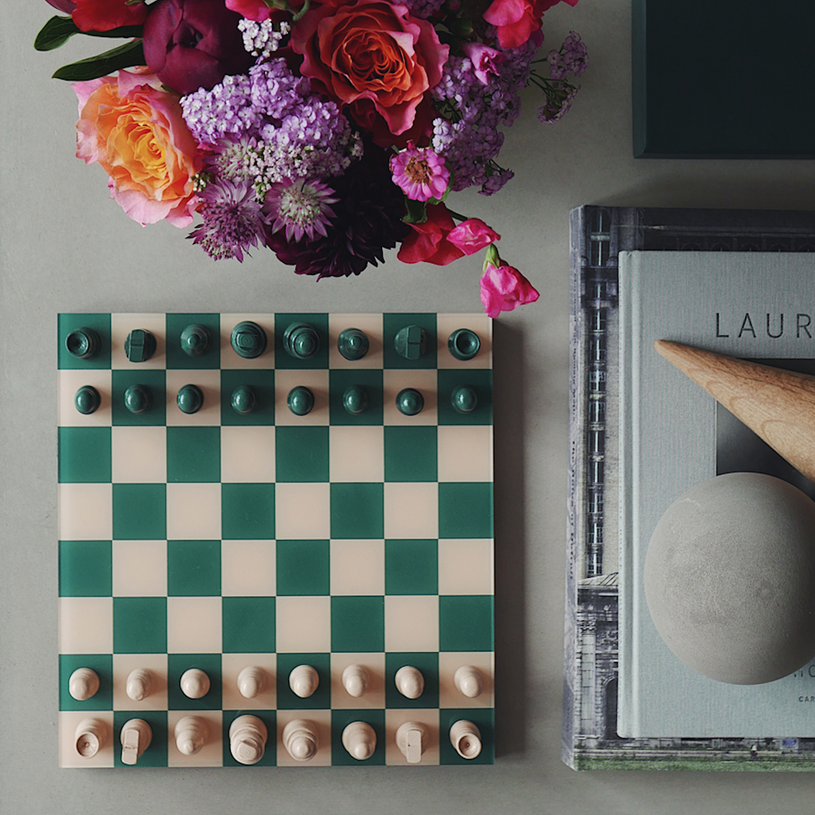 Your new favourite Chess set reinvented to look equally good played or displayed.