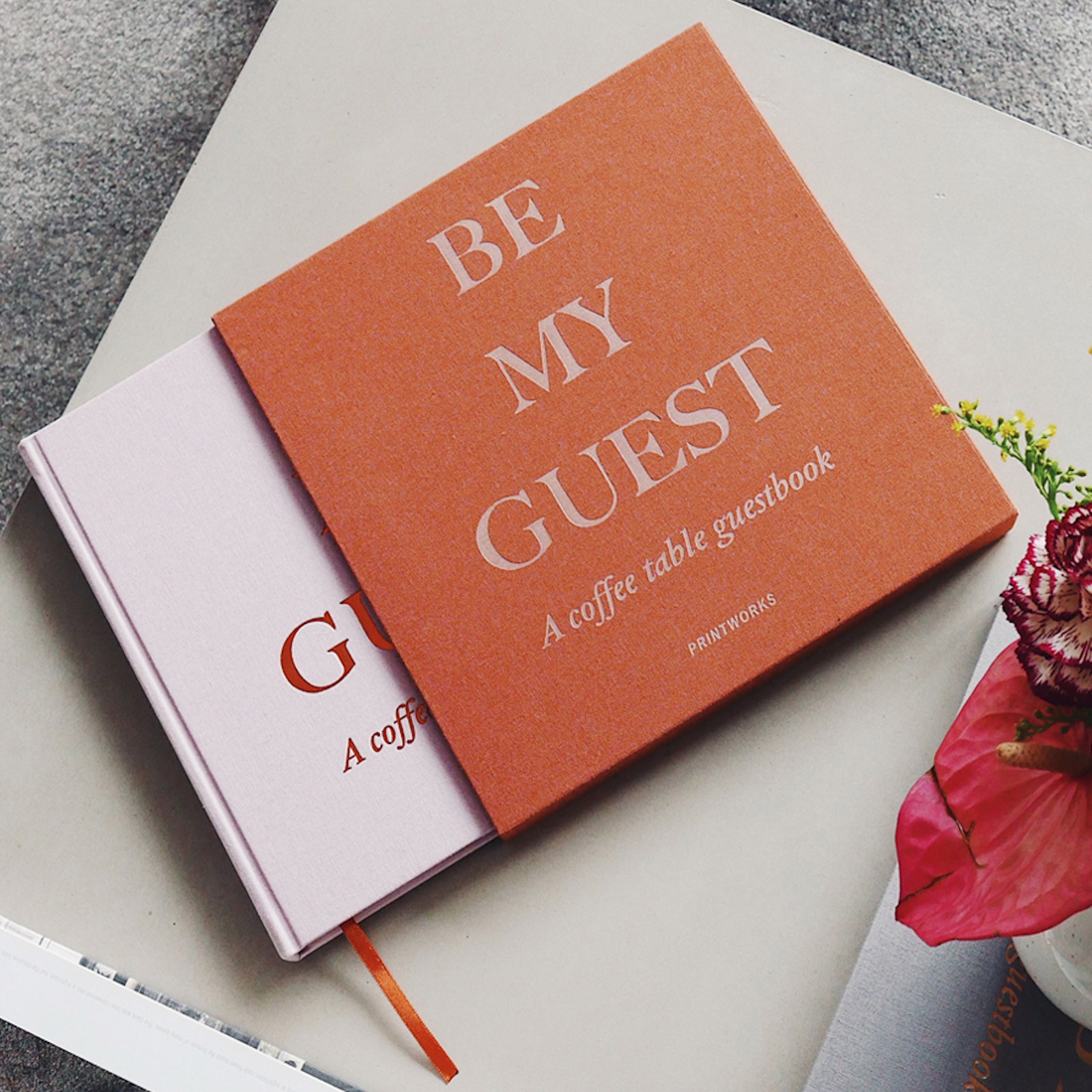 Guest Book (Rust/Pink)