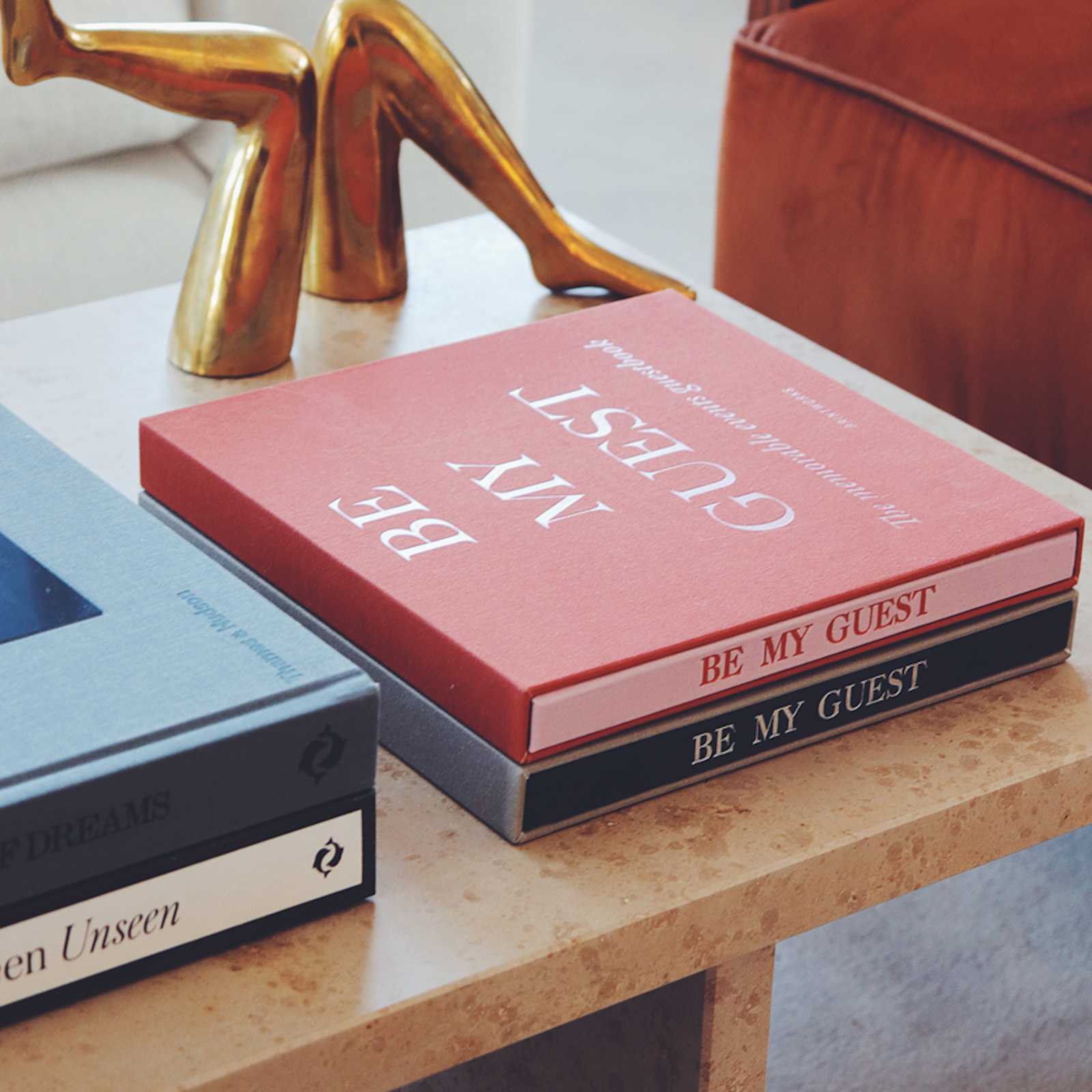 Guest Book (Rust/Pink)