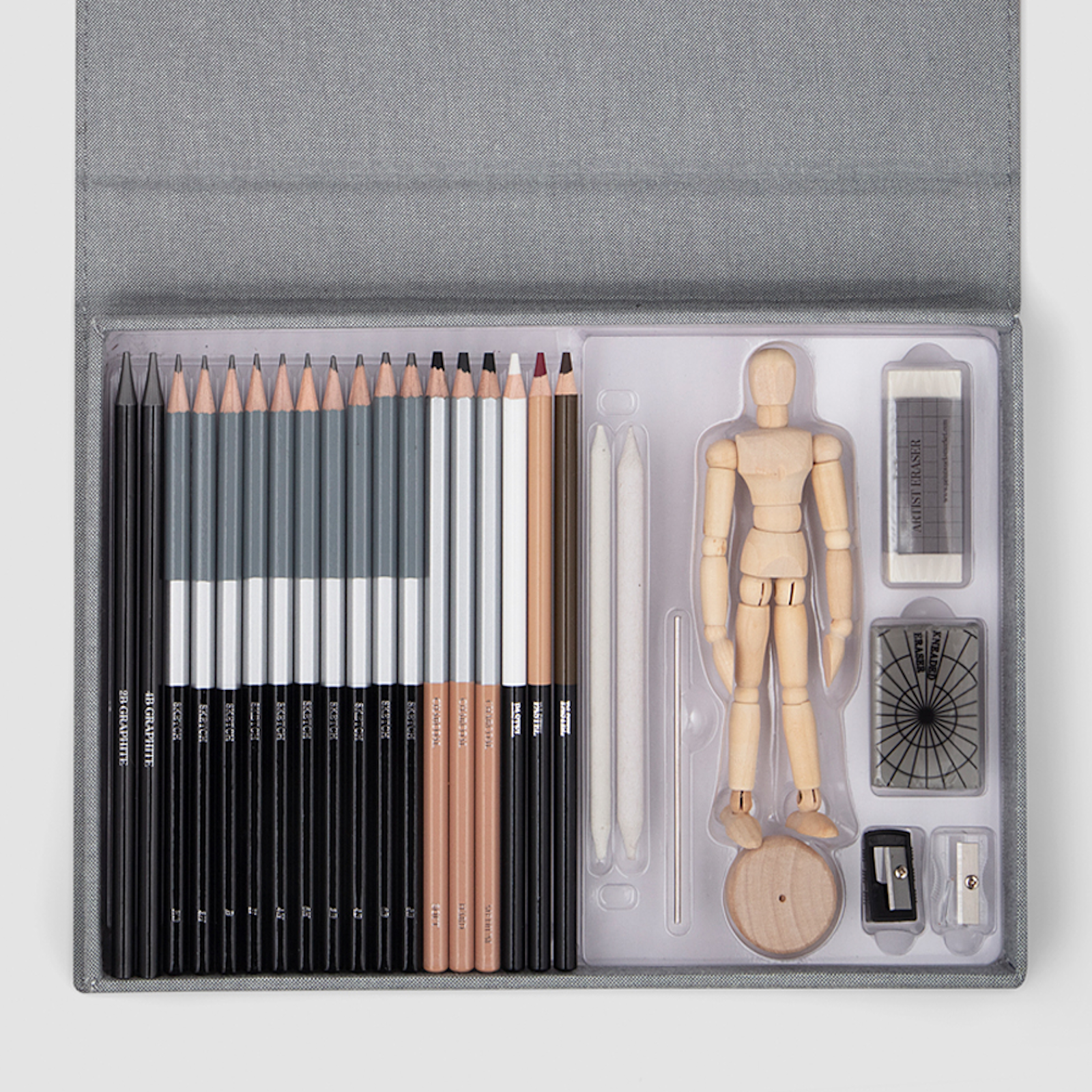 Printworks Sketch Set - Emerging Artist Essentials Play and display for all to enjoy and in a stylish package 25-piece kit
