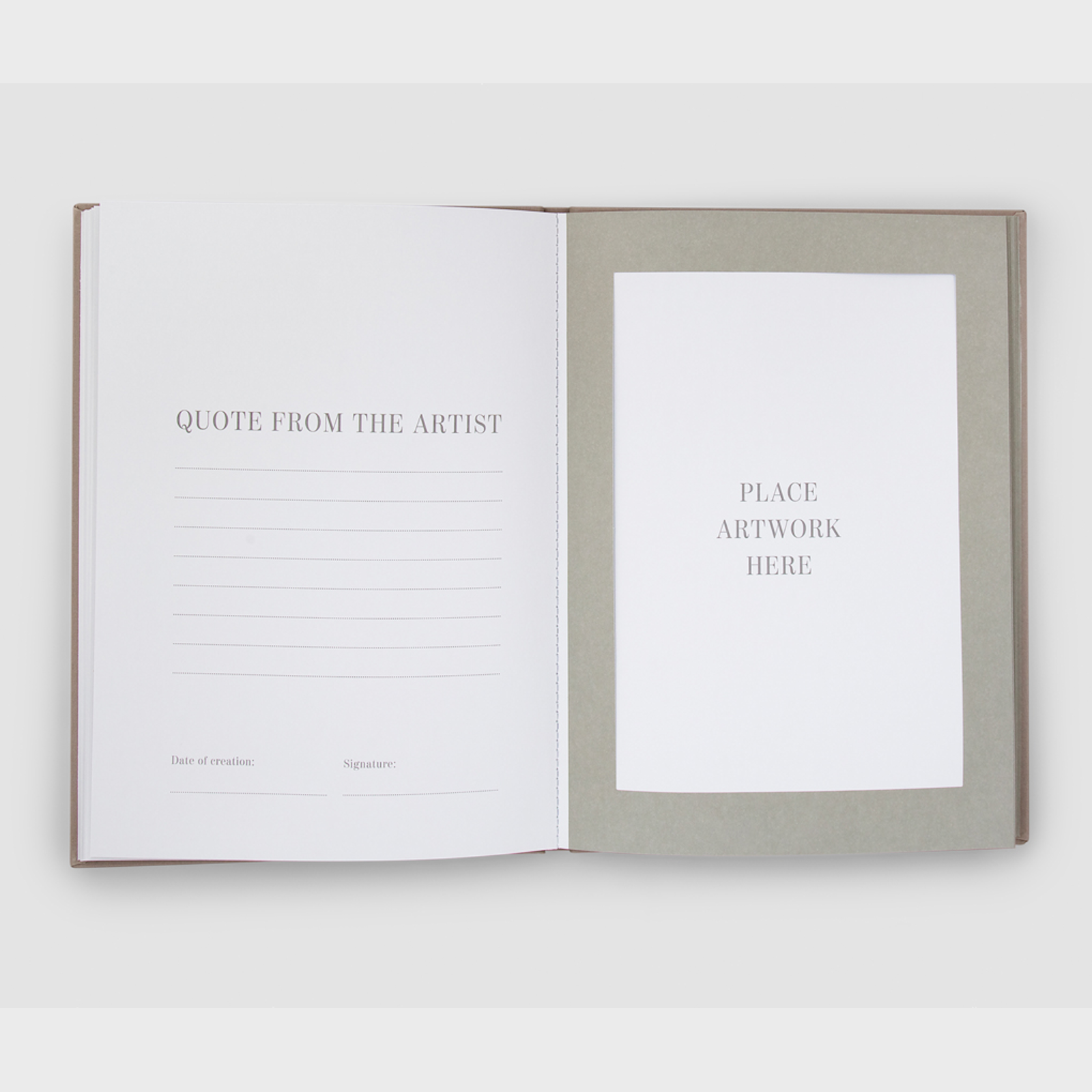 Printworks Frame Book - Great Art (Beige) Keep your masterpieces close Great coffee table decoration