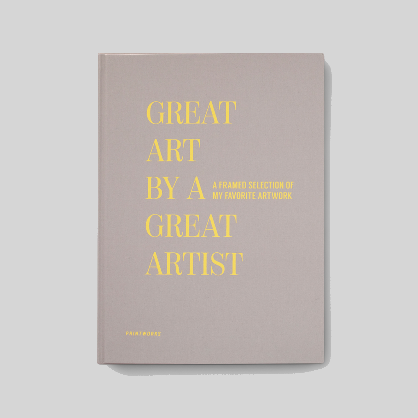 Printworks Frame Book - Great Art (Beige) Keep your masterpieces close Great coffee table decoration