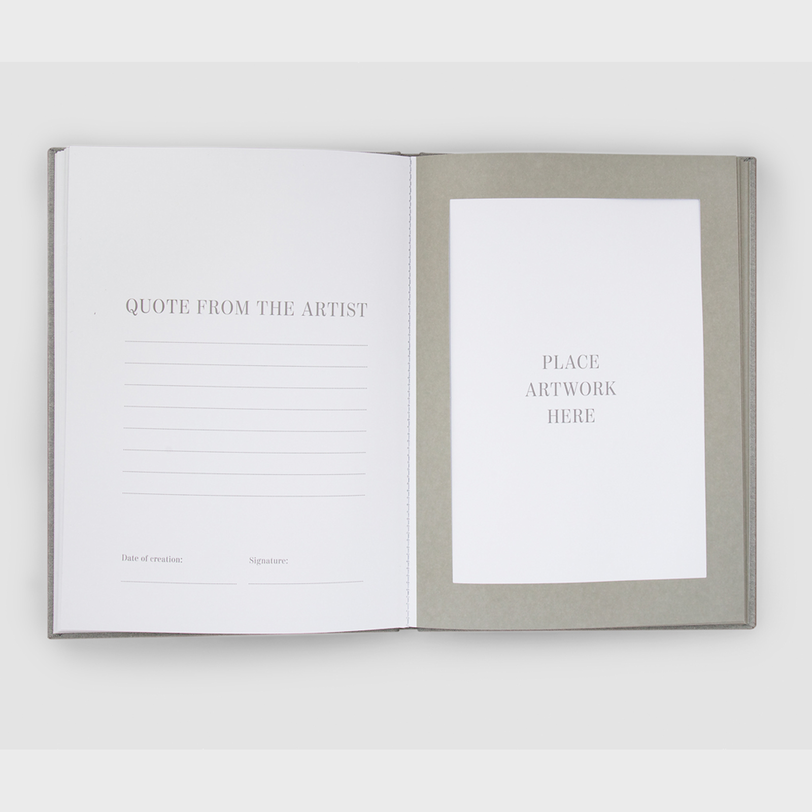 Frame Book - Great Art (Grey) Keep your masterpieces close Great coffee table decoration