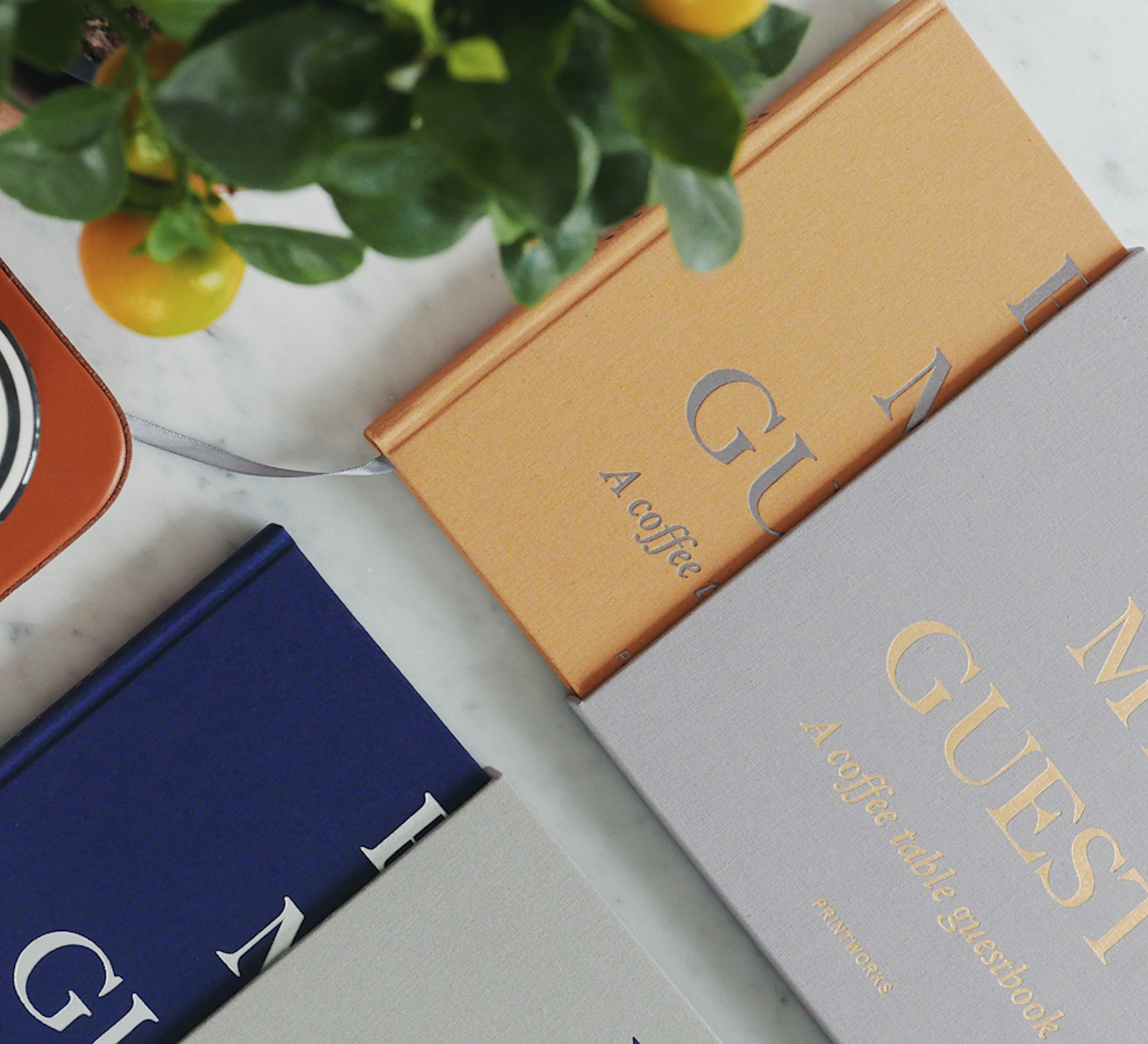 printworks Guest Book (Beige/Yellow) Must have coffee table book Perfect gift for interior designer Collect memories book