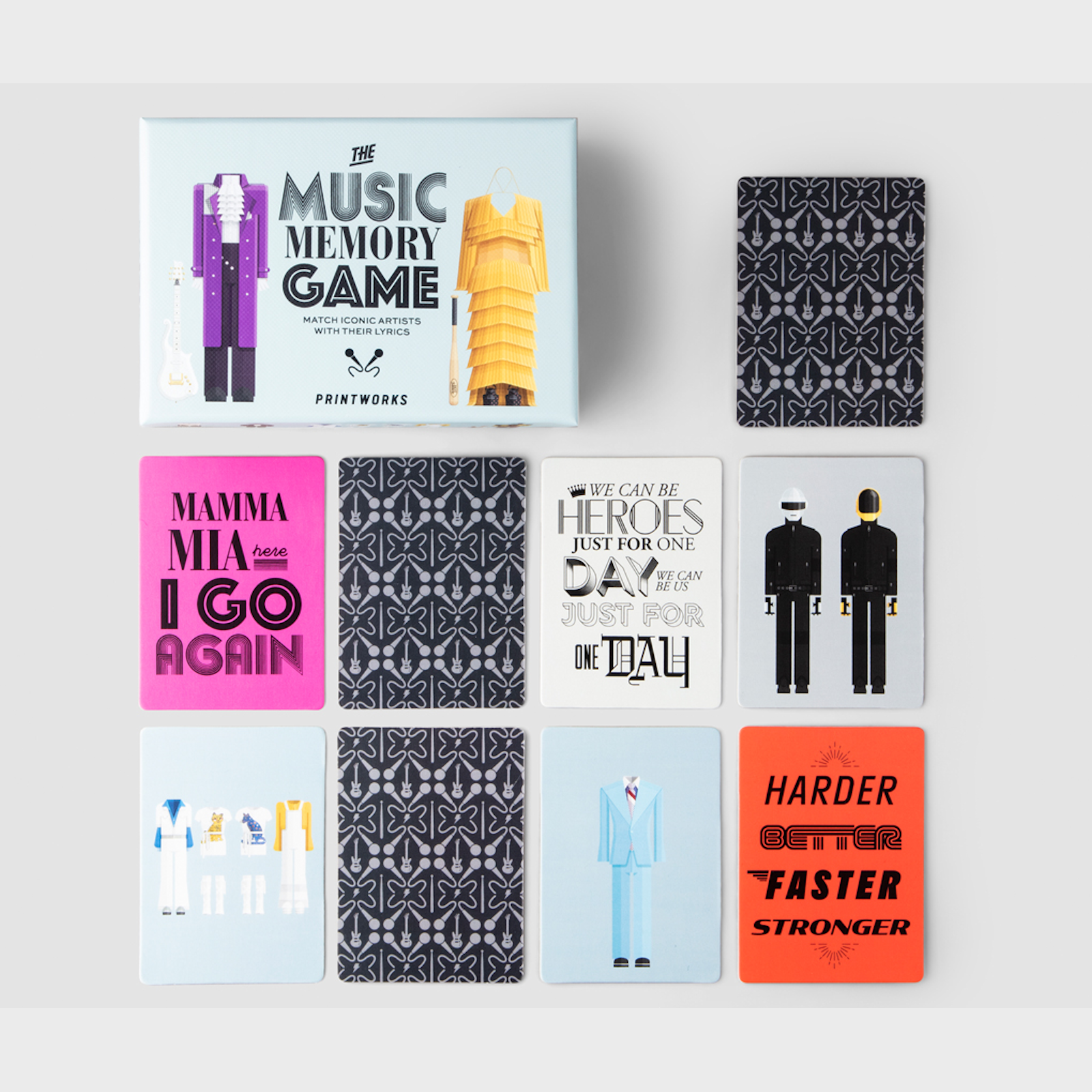 Memo Game - Music Test your friends and family Match iconic artists to the lyric songs