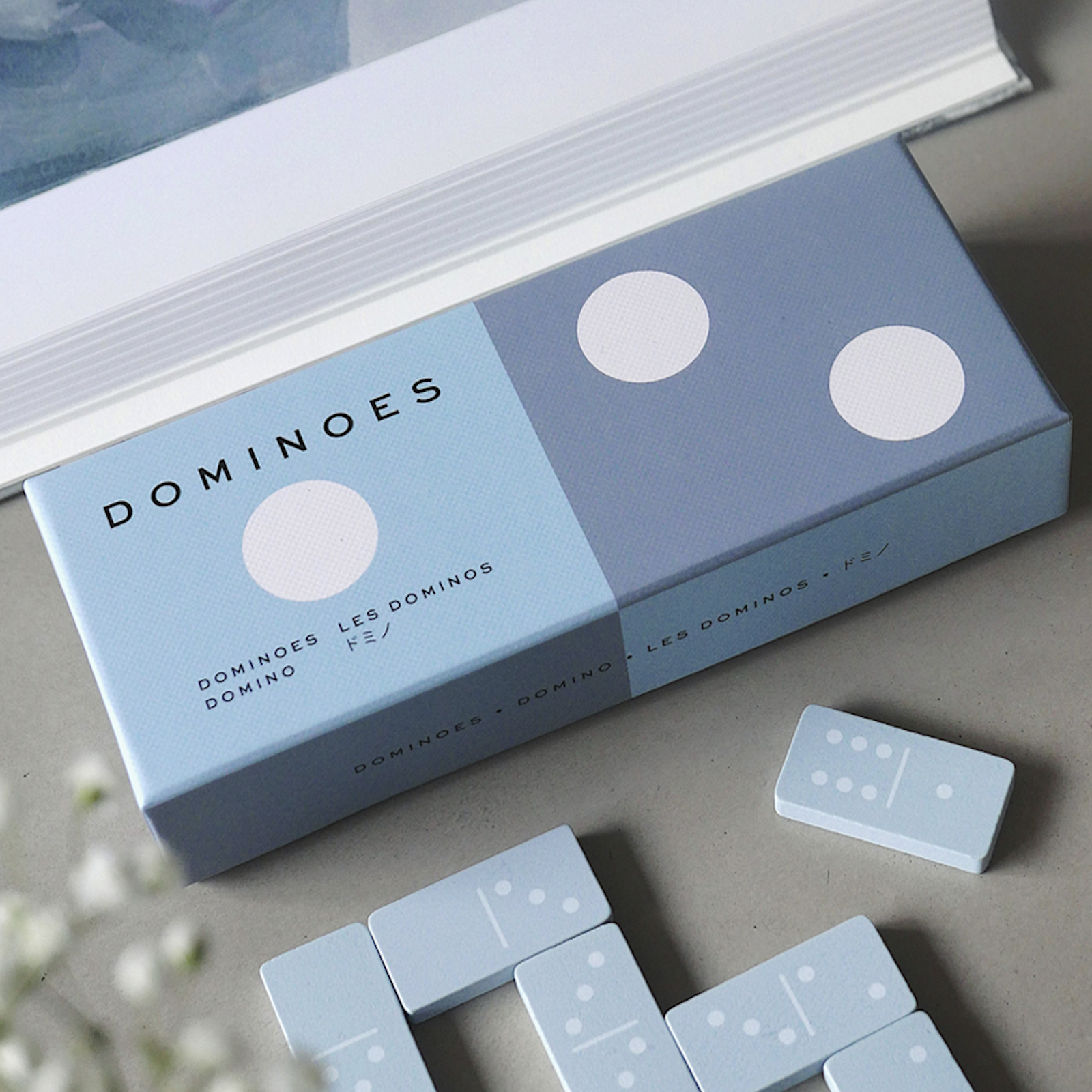 Printworks Domino Play and display, a great game for all to enjoy and in a stylish package 28 wooden game pieces