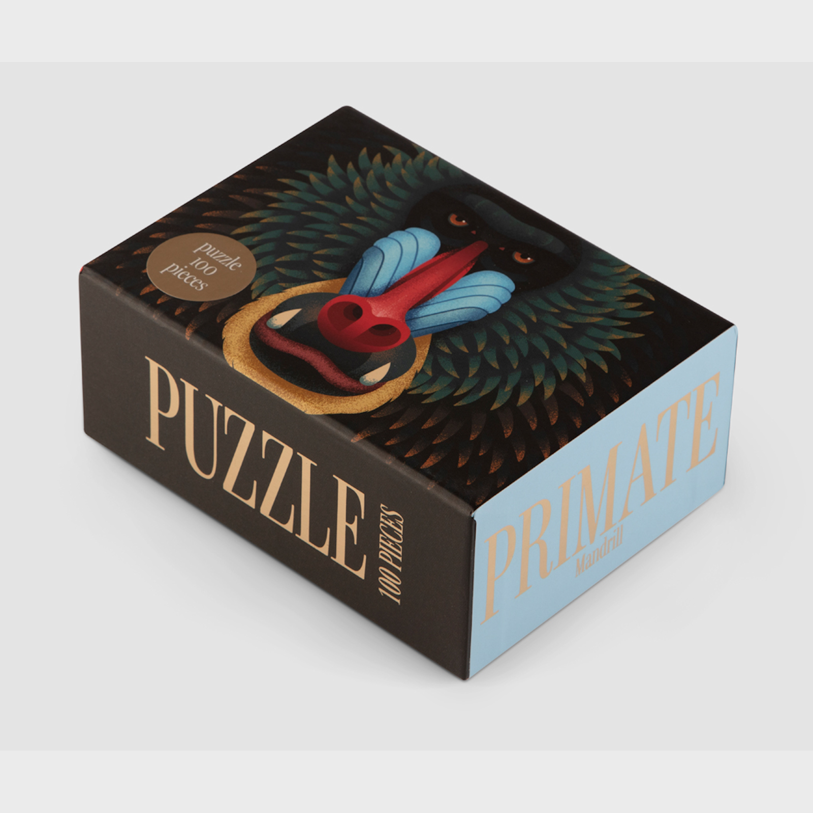 Puzzle – Primate, Mandrill (100 pieces) Great puzzle for beginners or kids Artistic puzzle for play and display in your living room