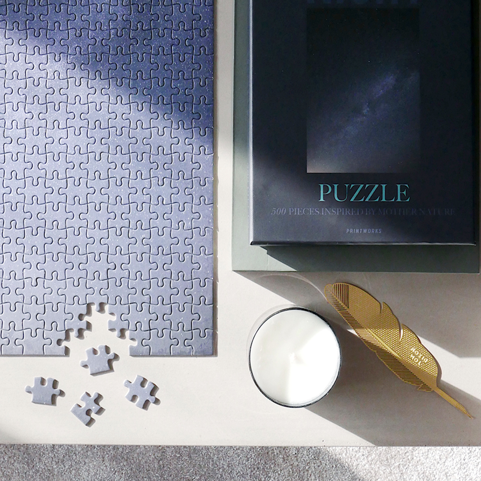 Puzzle - Night (500 pieces) Great puzzle for adults or older kids Artistic puzzle for play and display in your living room