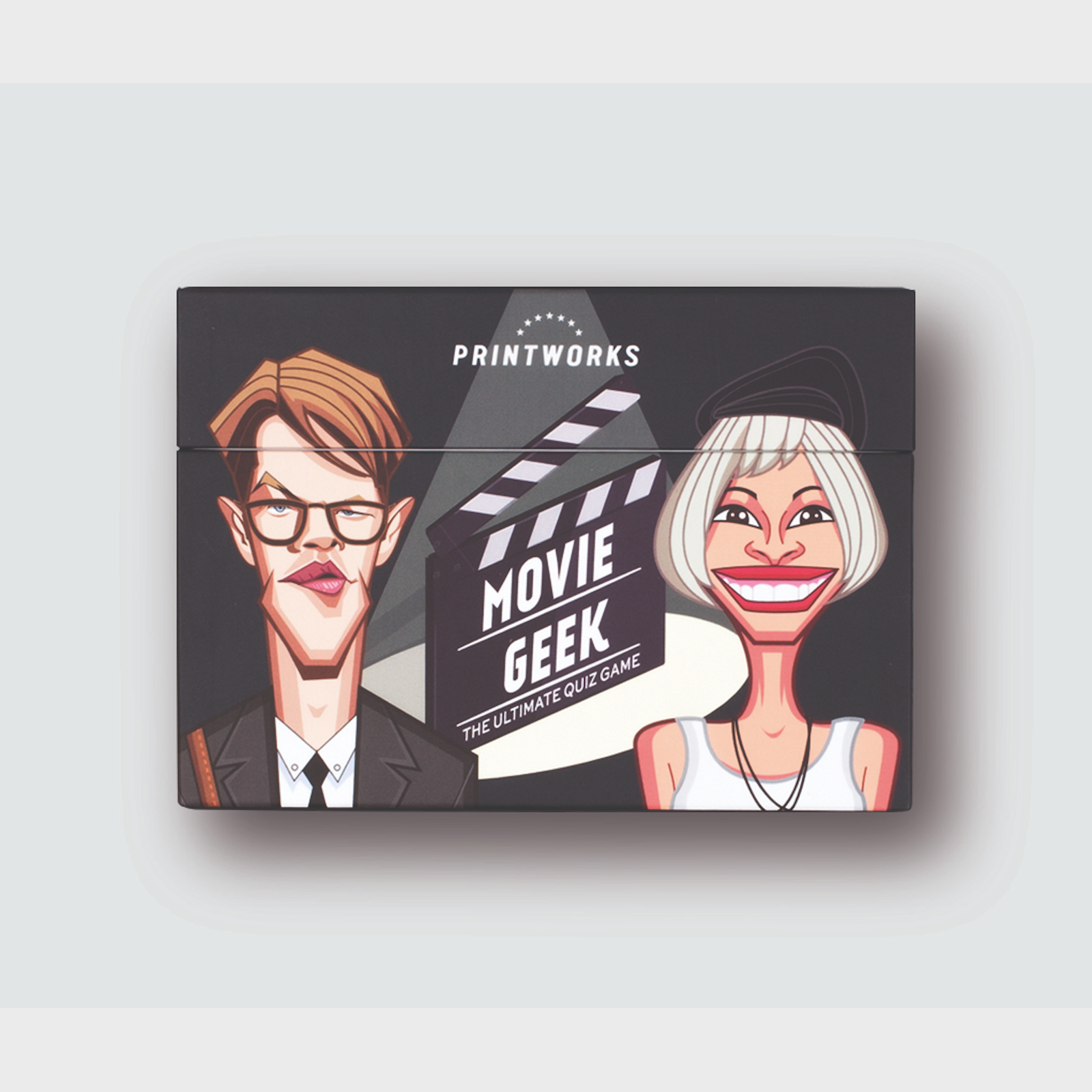 Printworks Trivia Game - Movie Geek Challenge your friends and family Perfect after dinner game