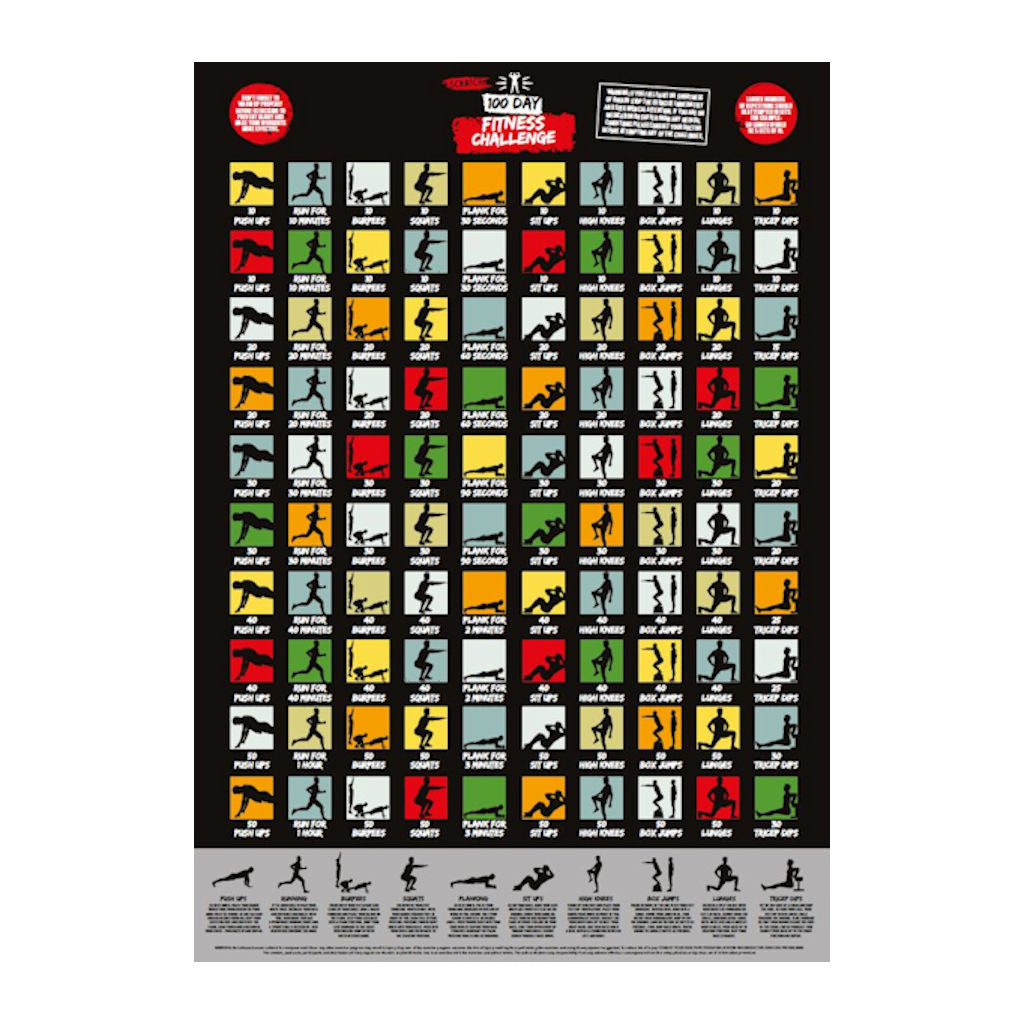 Fitness Challenge Scratch Poster - B Cool 2