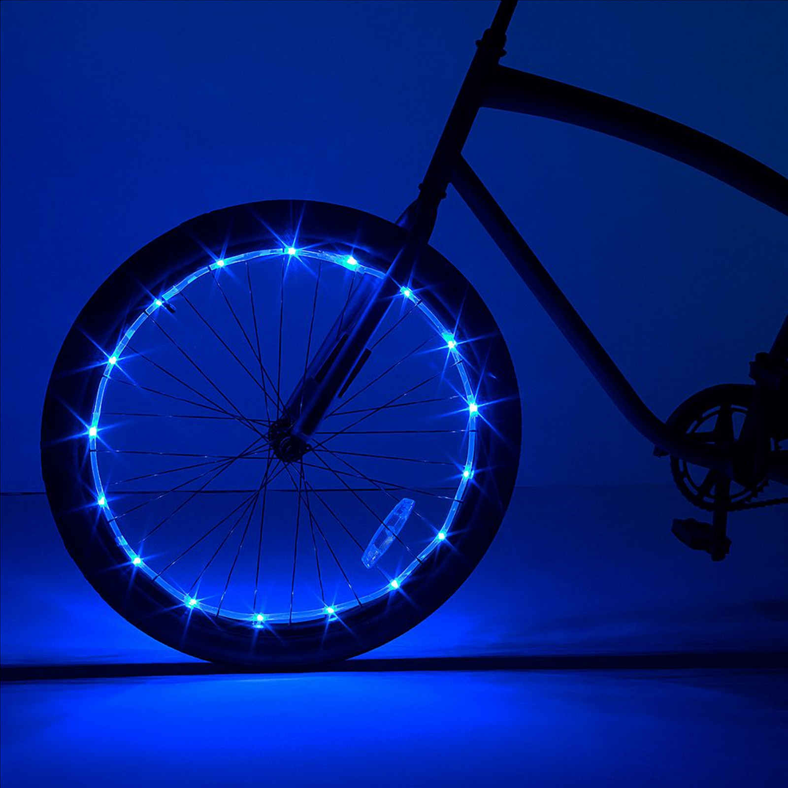 Wheel Brightz Blue Light up your bike wheel Includes 1 LED light string in weather-resistant tubing