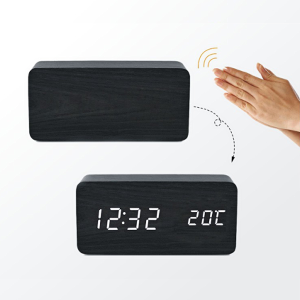 Clap on Clap off, or just touch it to turn on the time and turn it off again. Bluetooth speaker with wireless charging and sound.
