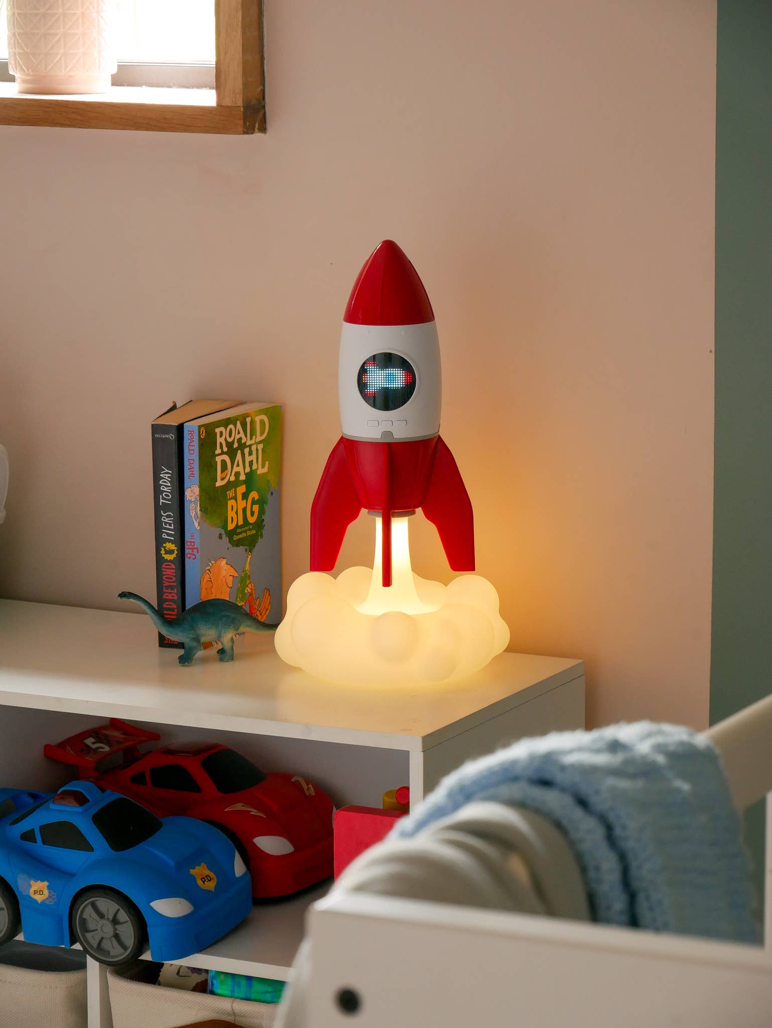 Rocket 3-in-1 Bedside Light, Digital Clock & Ceiling Project
