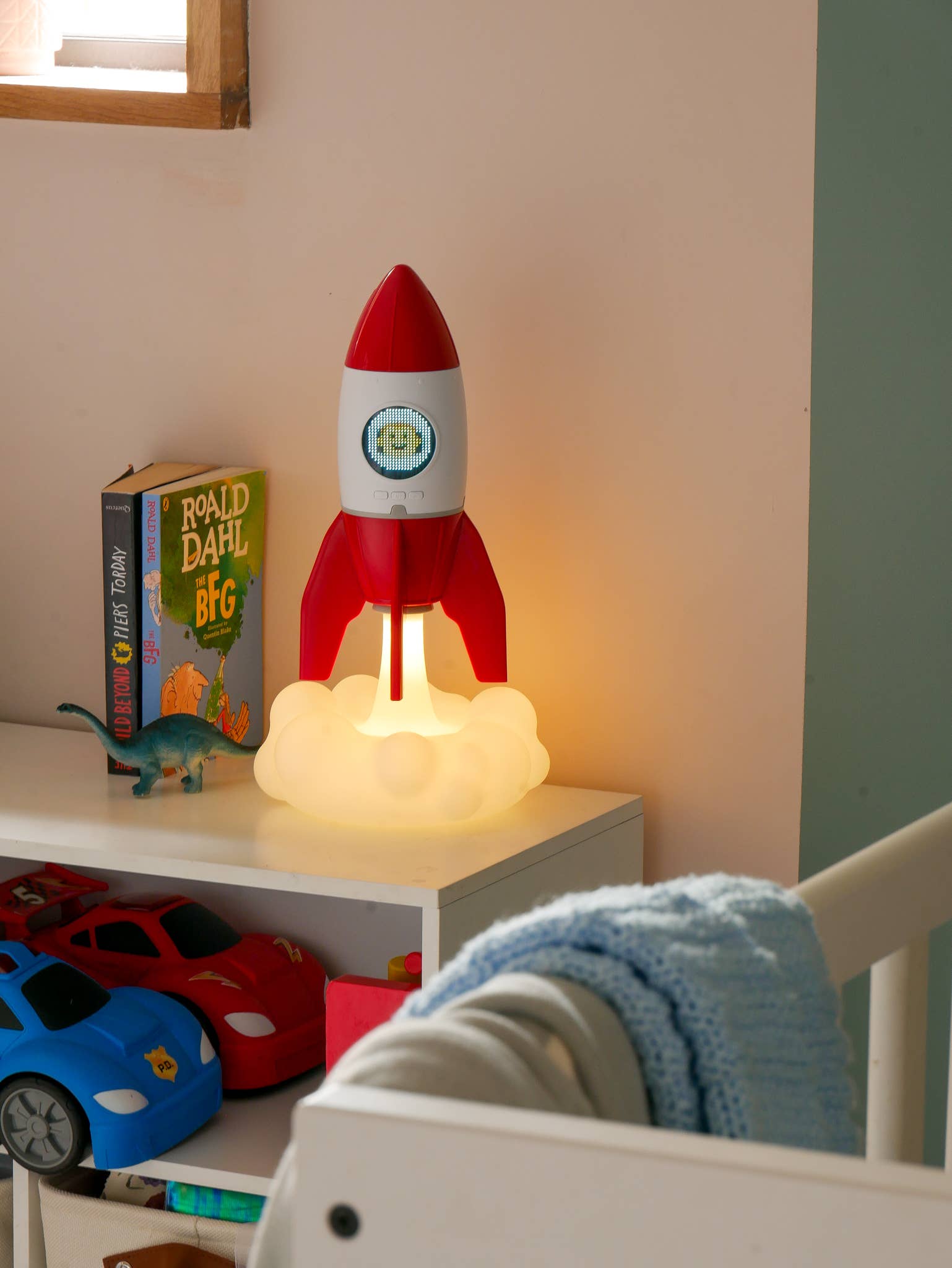 Rocket 3-in-1 Bedside Light, Digital Clock & Ceiling Project