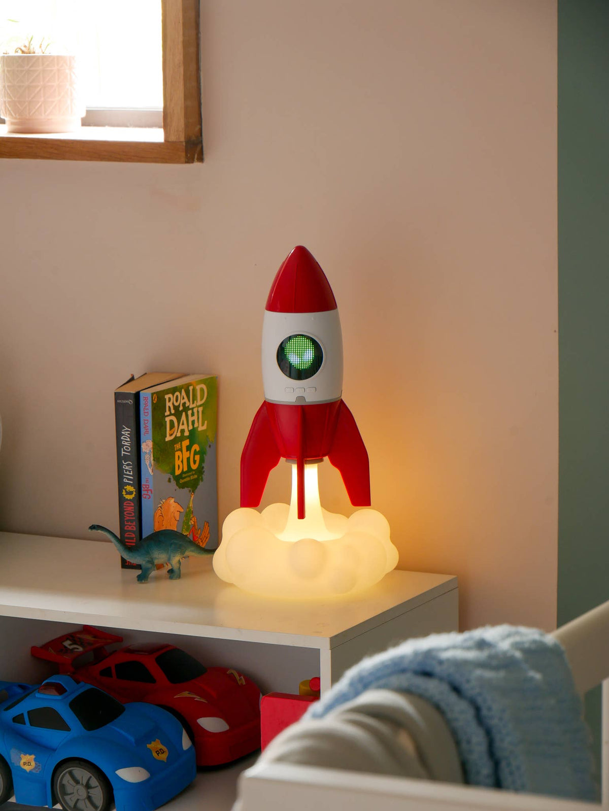 Rocket 3-in-1 Bedside Light, Digital Clock & Ceiling Project