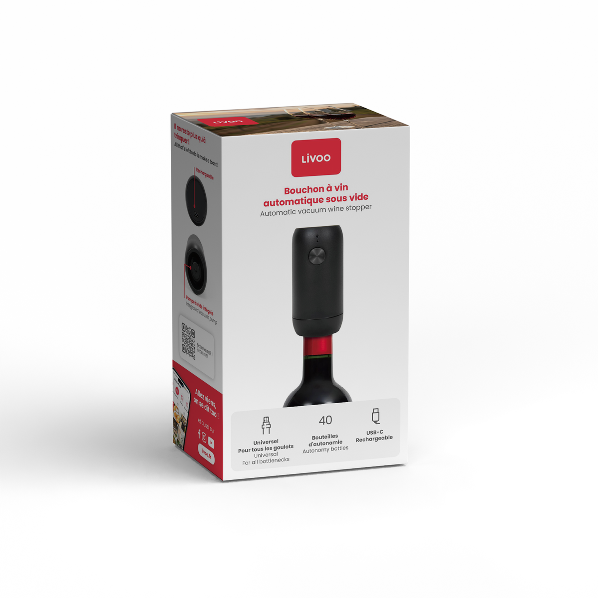 GS169N - Automatic Vacuum Wine Stopper