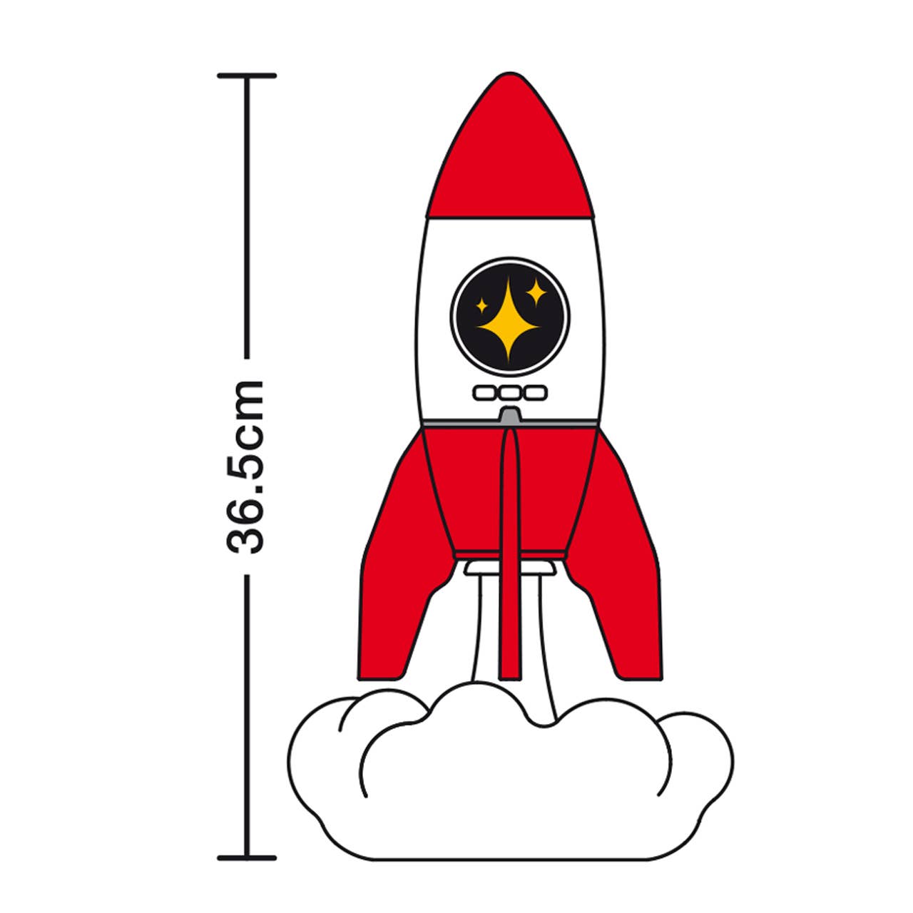Rocket 3-in-1 Bedside Light, Digital Clock & Ceiling Project