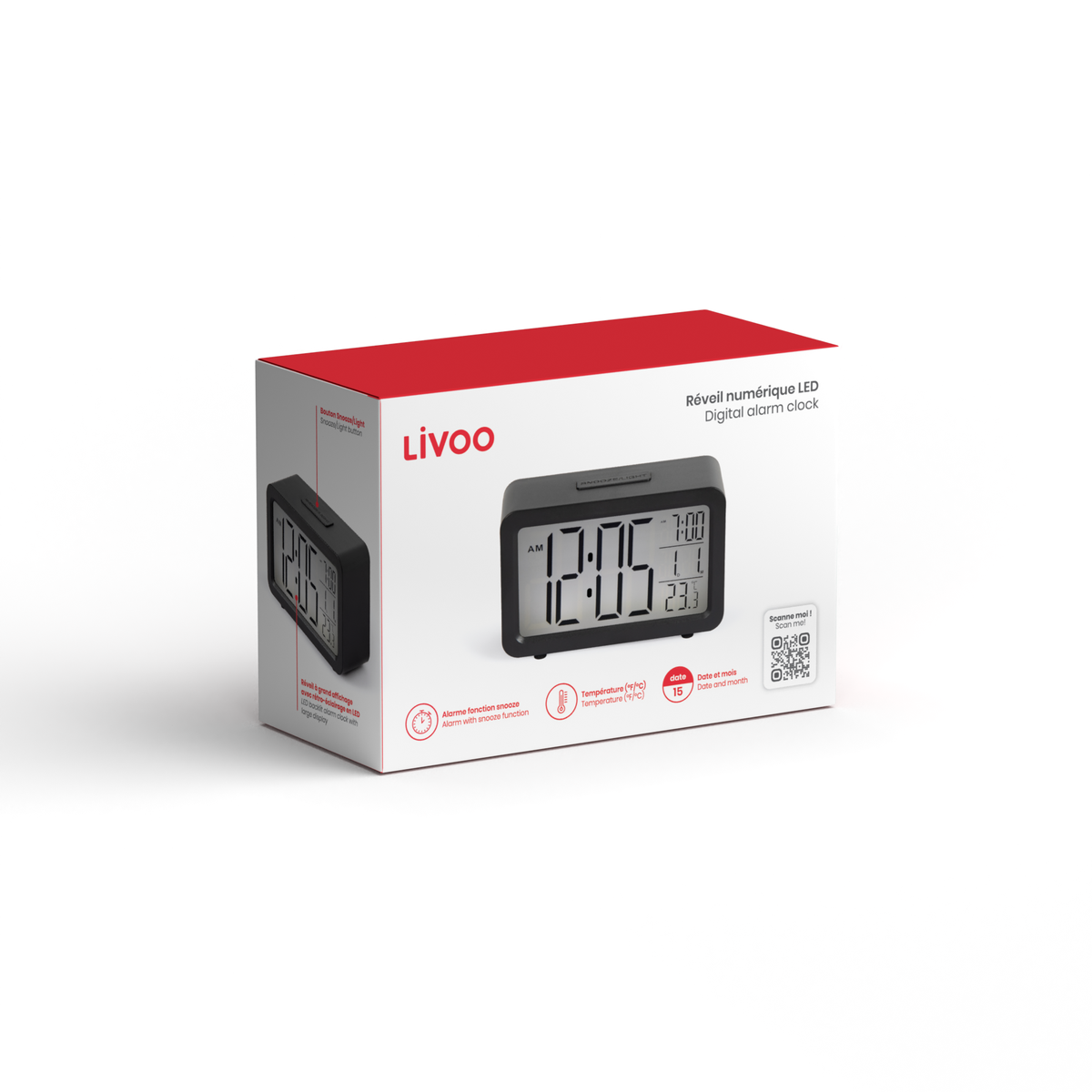 RV152N - LED Digital Alarm Clock