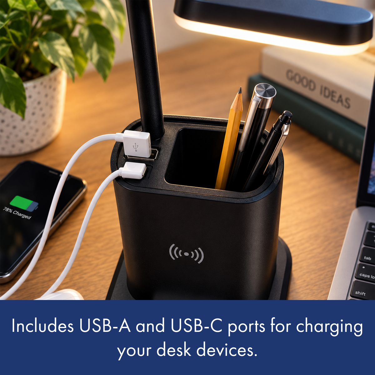 Wireless Charging Desk Lamp & Tidy – product image 10
