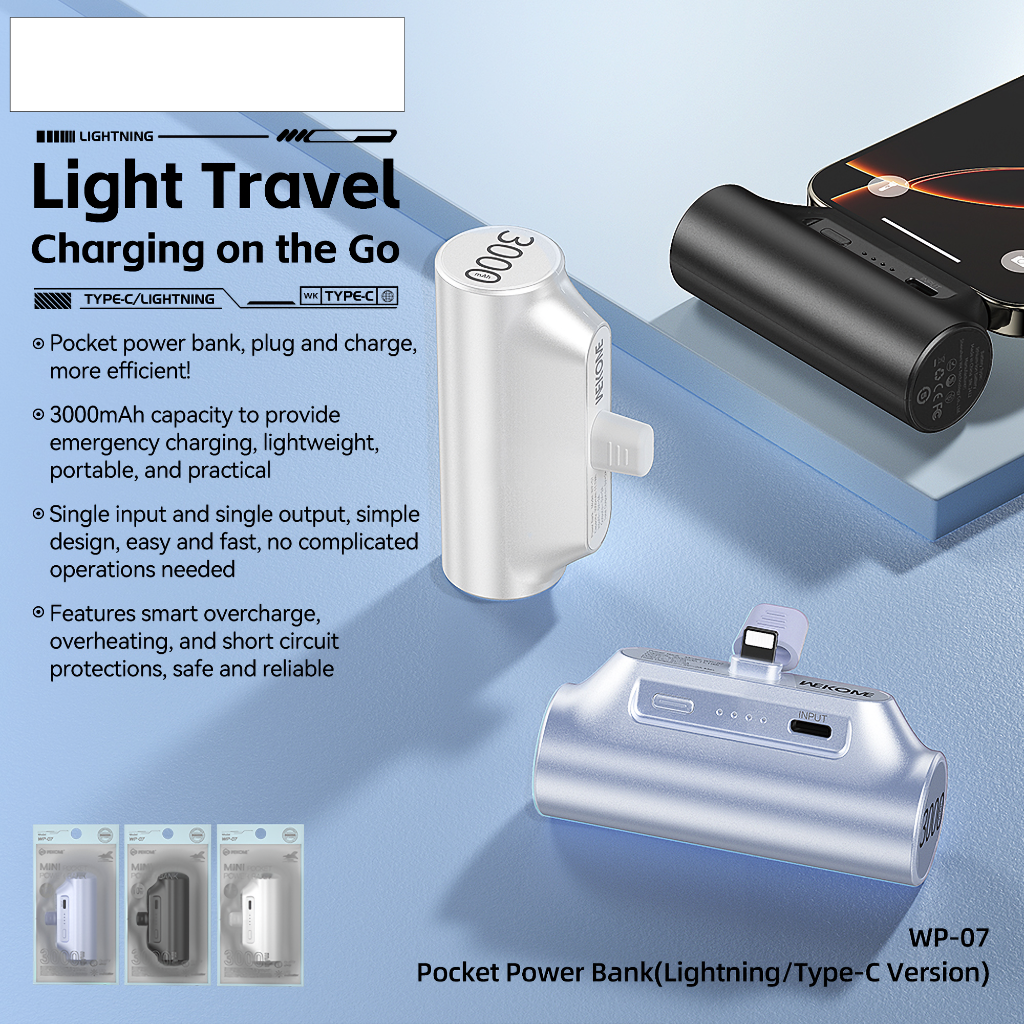 Pocket Power Bank 3000MaH