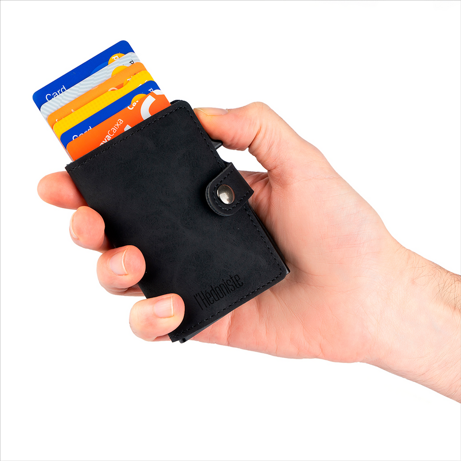 Mini RFID Wallet Anti-theft Wallet RFID Protection for Credit Cards Automatic Mechanism
