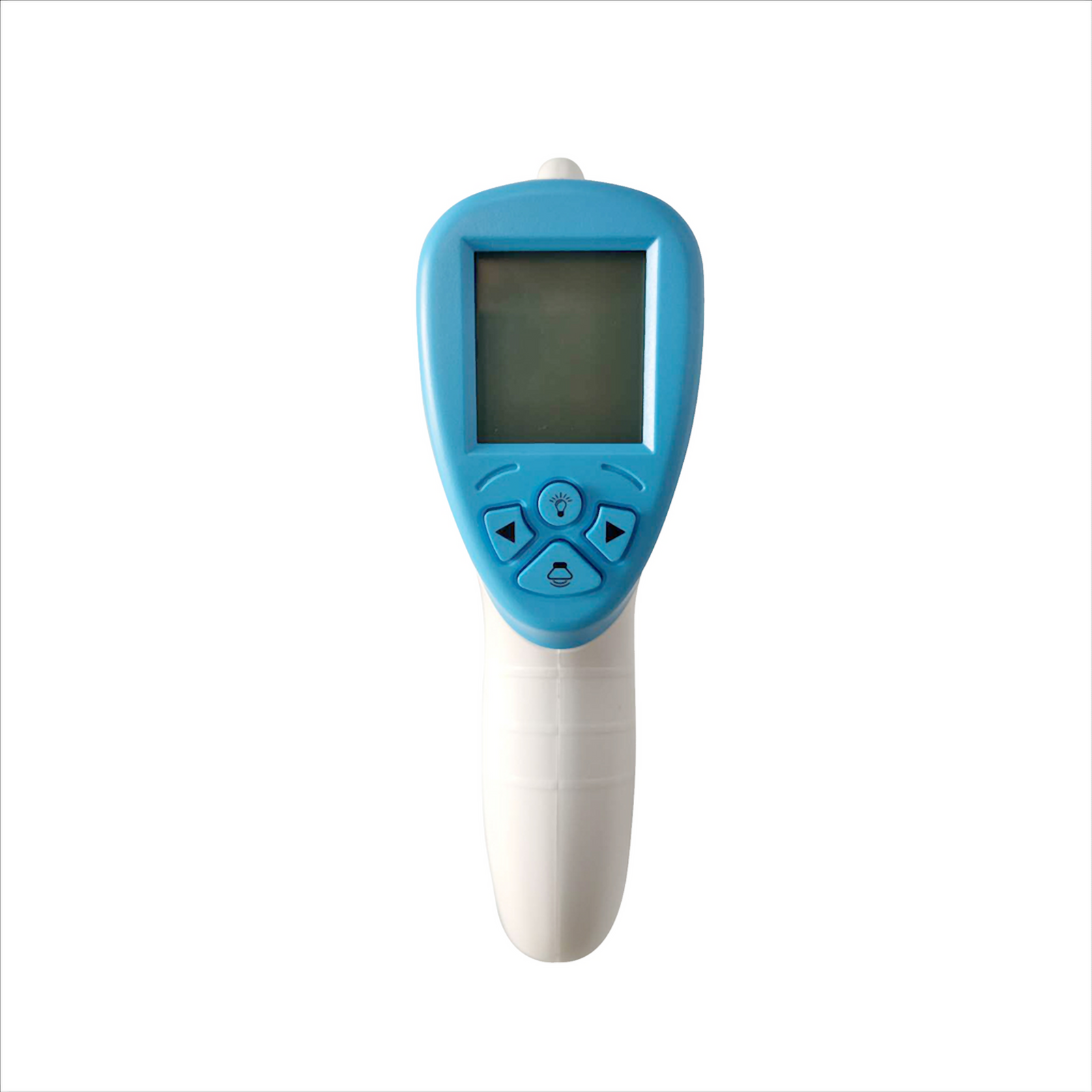 The infrared thermometer is non contact and is super easy use, it is simply point and click. the infrared beam will detect the temperature quickly and accurately. 